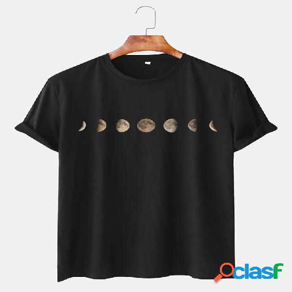 Camiseta de manga corta redonda con estampado gráfico
