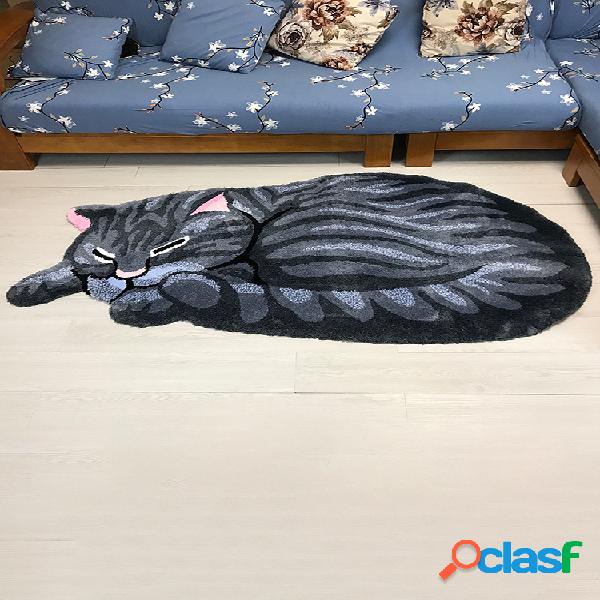 En la alfombra de la puerta Lindo Gato Alfombrilla de cocina