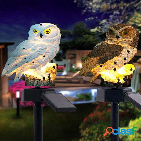 Energía solar LED Luz de césped de búho Hogar al aire