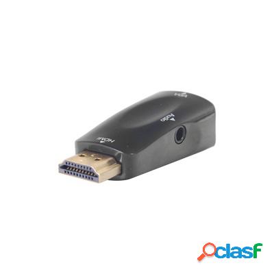 Epcom Adaptador HDMI Macho - VGA Hembra, Negro