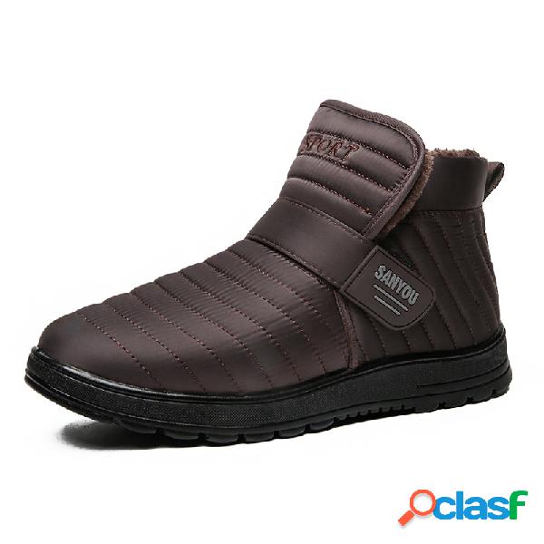 Hombres Impermeable Forro cálido de tela Gancho Bucle