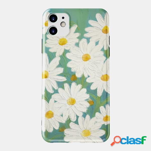 INS Style Small Daisy Phone Caso Flower Phone Caso para