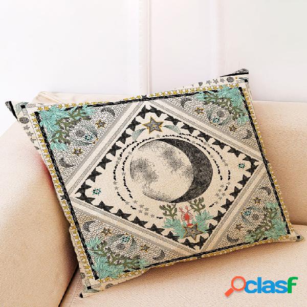 Mandala Tarot Funda de almohada de lino de estilo creativo