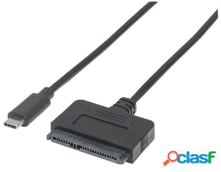 Manhattan Cable SATA Macho - USB 3.1 Macho, 25cm, Negro
