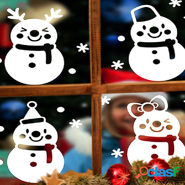 Miico DLX9206 Navidad pegatina ventana muñeco de nieve