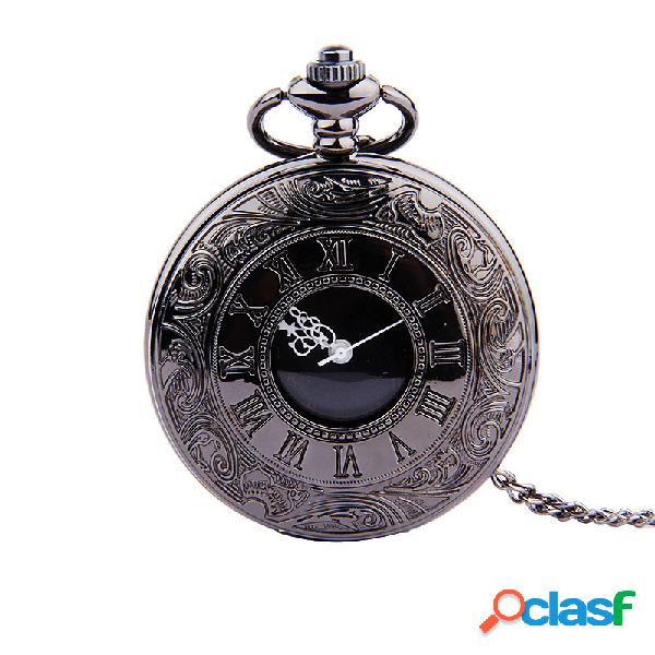 Números de números romanos negros vintage Reloj de