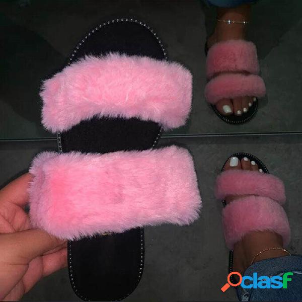 Plus Tamaño Mujer Doble Banda Soft Plush Forro polar Casual