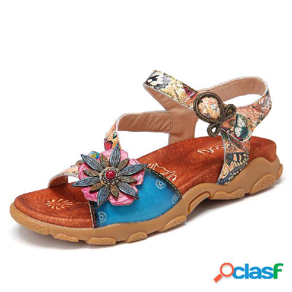 SOCOFY Flor bohemia Decro Butterfly Patrón Gancho Lazada