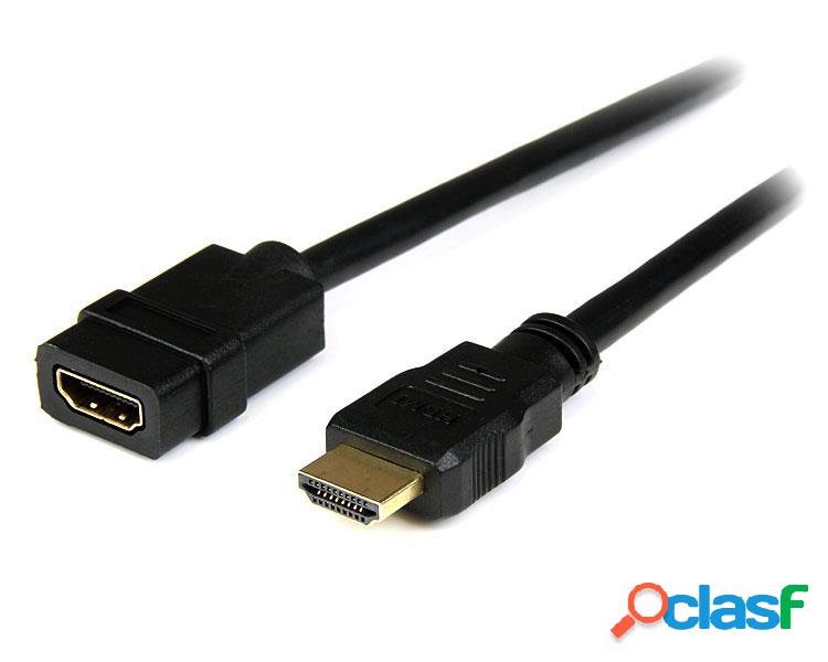 StarTech.com Cable HDMI Macho - HDMI Hembra, 2 Metros, Negro