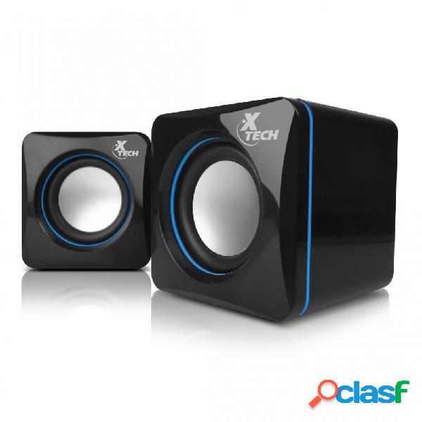 Xtech Bocinas para Computadora XTS-110, Alámbrico, 2.0, 5W