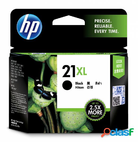 Cartucho HP 21XL Negro Original, 475 Páginas