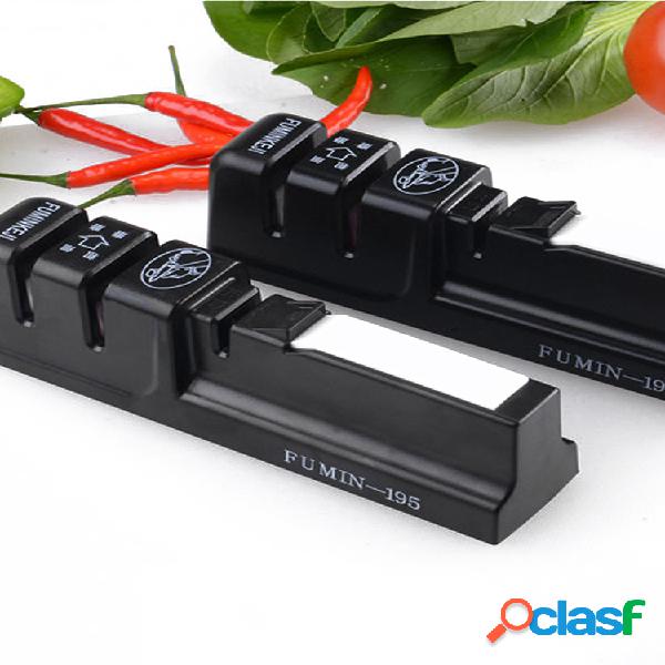 Etapas Cortador Afilador Cocina herramienta Con Afilado