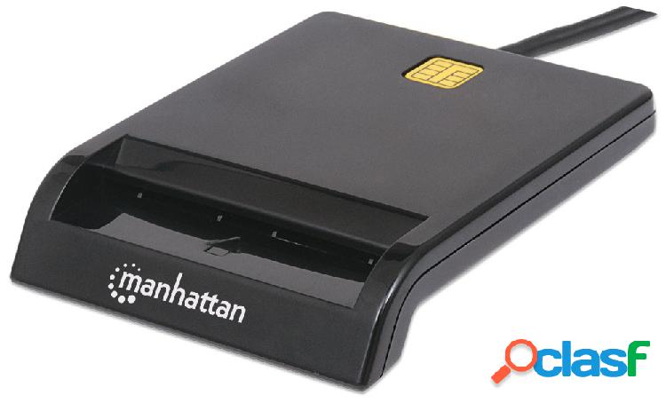 Manhattan Lector de Tarjetas Inteligentes 102049, USB 2.0,