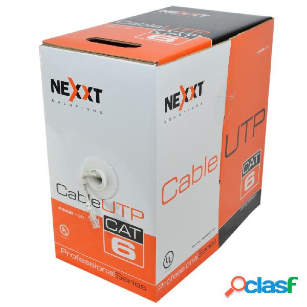 Nexxt Solutions Bobina de Cable Cat6 UTP, 305 Metros, Gris