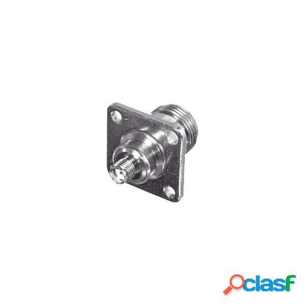 RF Industries Conector Coaxial SMA Hembra - N Hembra,