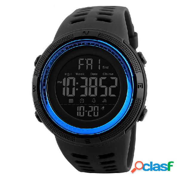 SKMEI Relojes deportivos para hombre Alarm Chrono Countdown