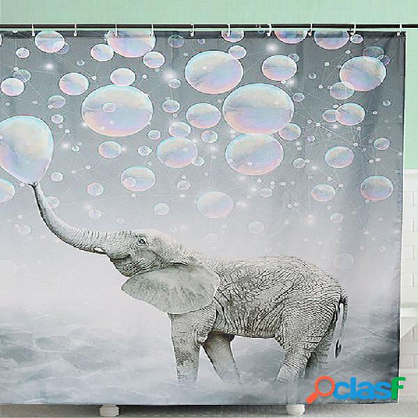 150 x 180 cm Estampado de elefante Impermeable Cuarto de