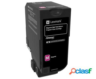 Cartucho Lexmark 74C4HC0 Magenta, 12.000 Páginas