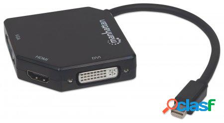 Manhattan Adaptador DisplayPort Mini Macho - HDMI/VGA/DVI