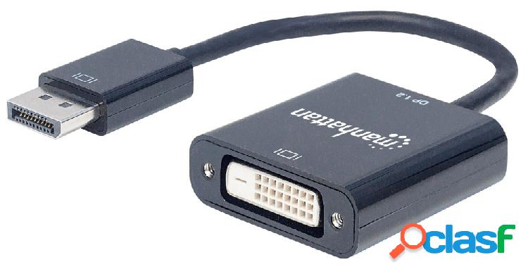 Manhattan Adaptador Displayport Macho - DVI-D Hembra, Negro