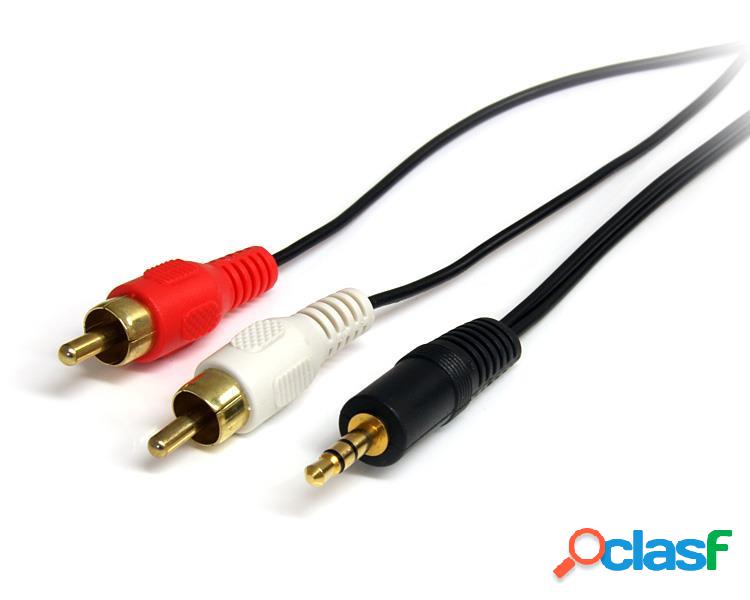 StarTech.com Cable AUX 3.5mm Macho - 2x RCA Macho, 92cm,