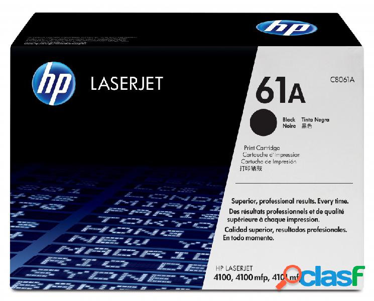 Tóner HP 61A Negro Original, 6000 Páginas