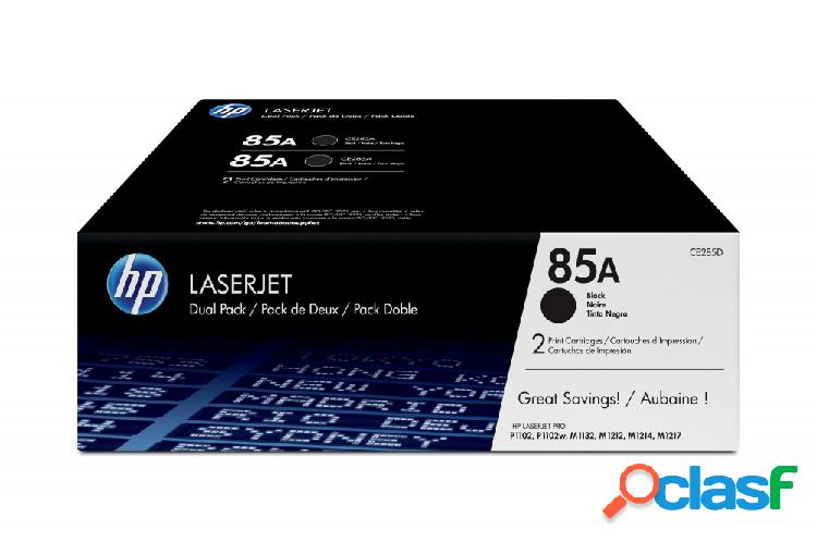 Tóner HP 85A Paquete Doble Negro Original, 2 x 1600