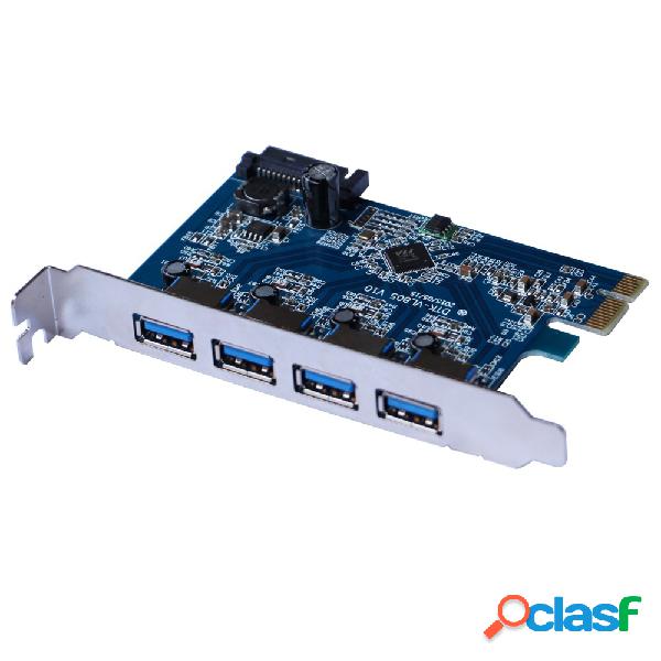 X-Media Tarjeta PCI Express XM-UB3204, 4x USB 3.0, 5 Gbit/s