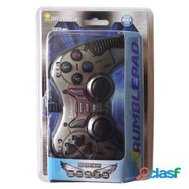BRobotix Control para Juegos RumblePad, Alámbrico, USB 2.0,