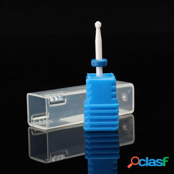 Blue Ceramic Nail Drill Bits Broca de la llama para las