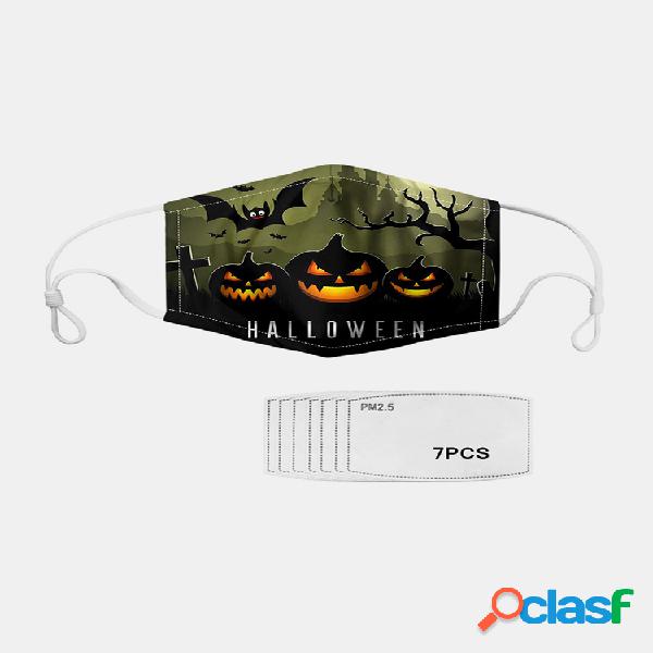 Hombres y Mujer 7PCS PM2.5 Filtro Estilo de Halloween