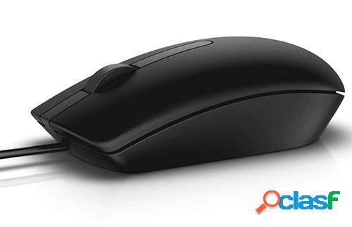 Mouse Dell Óptico MS116, Alámbrico, USB, 1000DPI, Negro