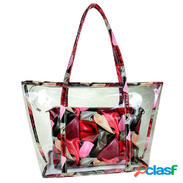 Mujer Bolso deportivo de PVC Bolsa Aptitud Bolsa Bolsos