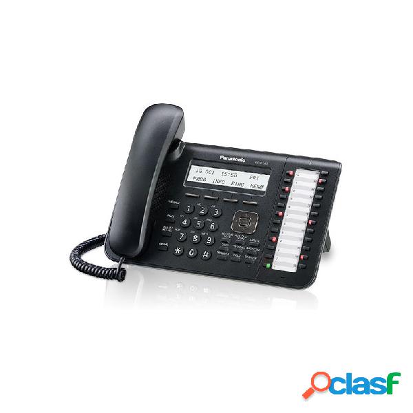 Panasonic Teléfono Alámbrico de 3 Líneas KX-DT543X-B,