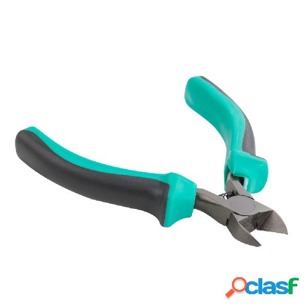 Steren Pinzas de Corte Angular HER-125, Negro/Aqua