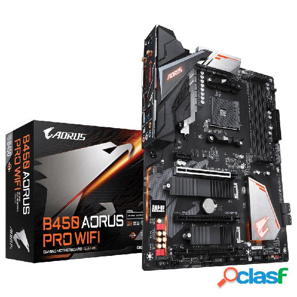 Tarjeta Madre AORUS B450 AORUS PRO WIFI (rev. 1.0), S-AM4,