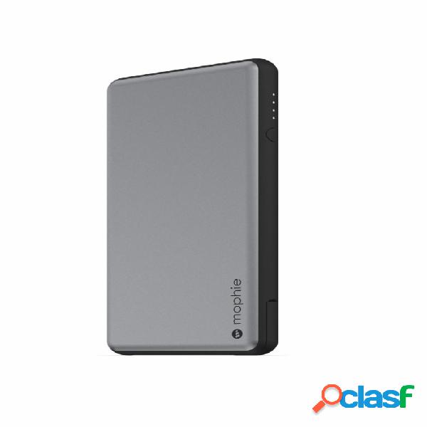 Cargador Portátil Mophie Powerstation Plus, 6000mAh, Gris