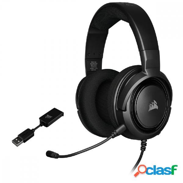 Corsair Audífonos Gamer HS45 SURROUND 7.1, Alámbrico, 1.8