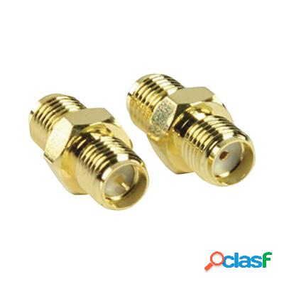 Epcom Conector Coaxial SMA Hembra - SMA Hembra, Dorado