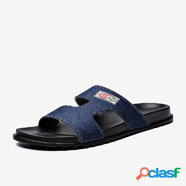 Hombre Punta abierta Slip On Garden Playa Tobogán acuático