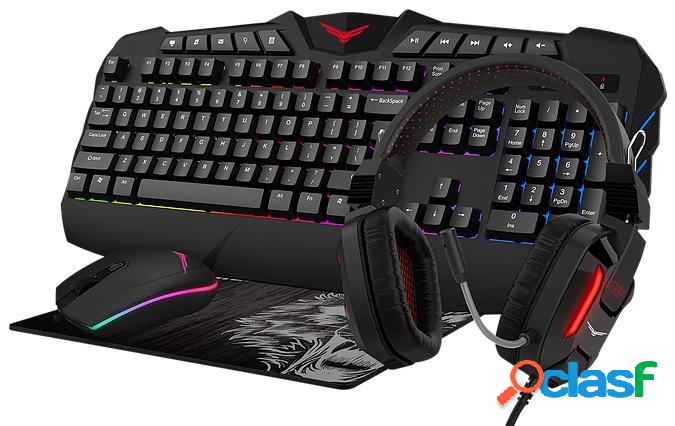 Kit Gamer 4 en 1 Naceb Back To The Wild Teclado + Mouse +