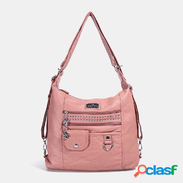 Mujer Multi-carry Impermeable Hardware bandolera antirrobo