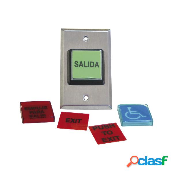 RCI Botón de Salida 972LESMO, Alámbrico, Negro