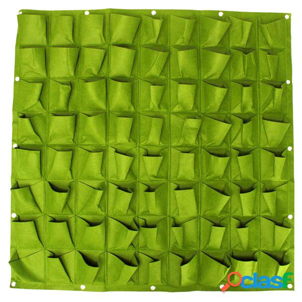 72 bolsillos pared Haning Felt plantador bolsas jardín