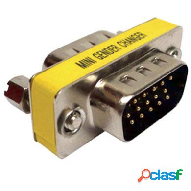 BRobotix Adaptador VGA Macho - VGA Macho, Amarillo