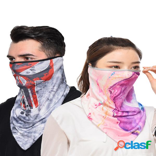 Montar transpirable de secado rápido Mascara pesca