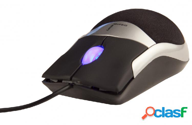 Mouse Urban Factory Óptico Foamy, Alámbrico, USB, 800DPI,