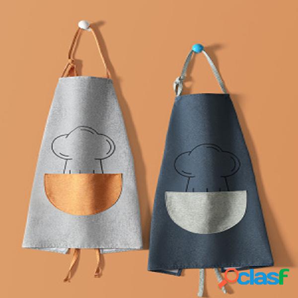Multifunción Impermeable delantal de cocina sin mangas de