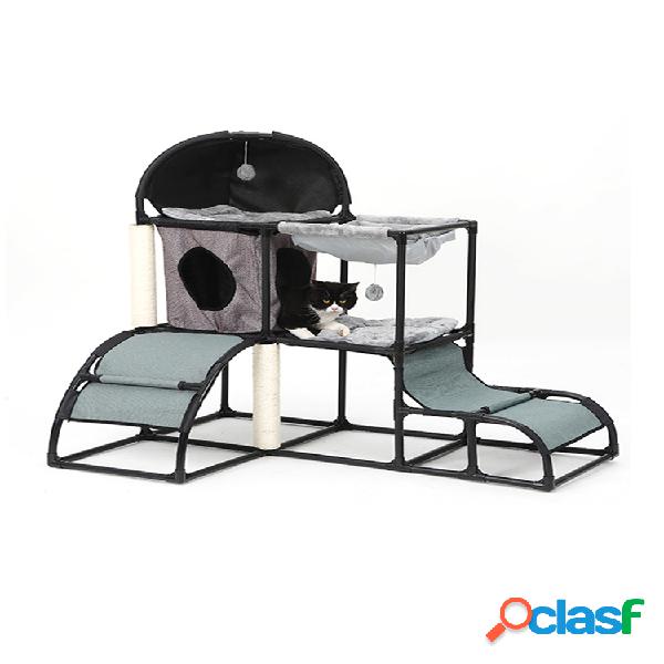 Pet Gato Tree Play House Muebles de cama de condominio