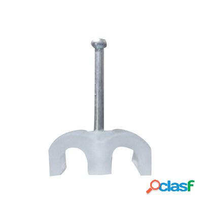Thorsman Grapa Doble para Cable TDC 4-6, 4mm, Transparente,